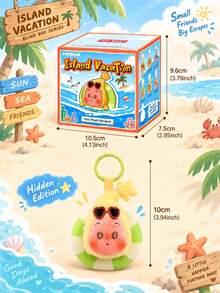 Pop Mart Móc treo bông mini Labubu Bubble Cute Island Vacation Series (Hộp mù ngẫu nhiên 1 cái) - Nhiều màu - Xem 5