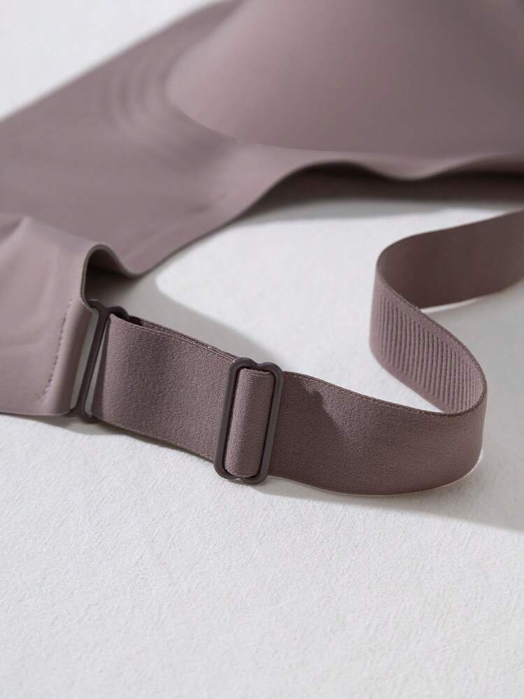2pcs Jelly Glue Wireless Plus Size Bra With Adjustable Wide Strap, Seamless Back Closure With 4 Rows Of Hooks For Enhanced Support And Cup Stability, Suitable For Commuting, Daily Wear, Home, Sports And Multiple Occasions, Plus Size Women's Bra - Multicolor - View 9