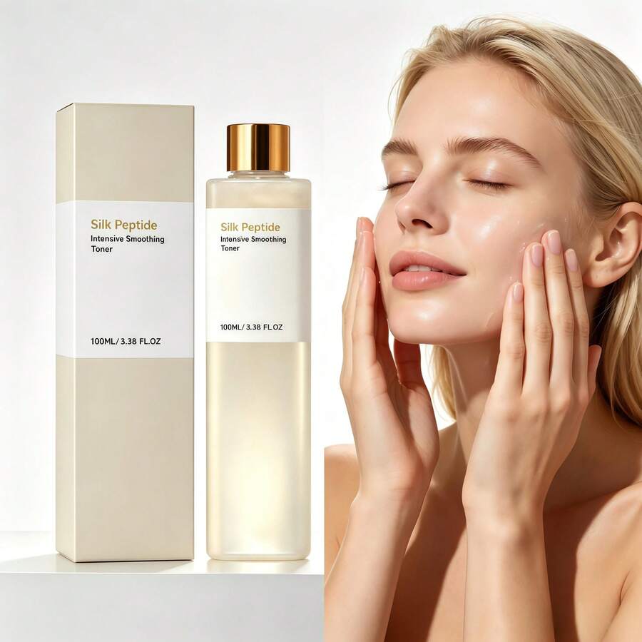 Silk Peptide Moisturizing Toner, Lightweight Fast-Absorbing Non-Sticky Hydrating Essence Water, Softens And Smooths Skin, Gentle Daily Facial Care, 100ml - Silk Peptide - View 1