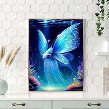 1pc - DIY Handmade 5D Diamond Painting Kit, Suitable For Adults And Beginners, Craft Supplies, Applicable For Living Room, Bedroom, Office, Wall Decor Art. - round diamond - View 3