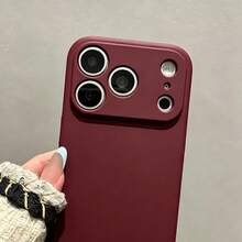 Liquid Silicone Phone Case With Camera Protection, Soft Rubber Sleeve, Microfiber Lining, Shockproof Protective Phone Case Compatible With Iphone 18 Pro 18 Pro Max, 17 Pro Max 16 Pro Max 15 13 14 Plus 11 12 Mini XS Max 7 8 Plus SE 2020 SE 2022 6 Plus 6S - Burgundy - View 6