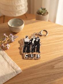1pc/6pcs K-Pop Group CO-RTIS Aesthetic Acrylic Keychains, Popular Boy Band CO-RTIS Visual Series Including Red Large Letter Five-Member Photo, Black & White Vintage Style Member Group Photo, Backpack & Car Key Accessories, Gift For CO-RTIS Fans & K-Pop Music Lovers - Multicolor - View 7