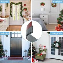 1pc Door Draft Stopper, Suitable For Indoor And Outdoor Doors, Door Bottom Seal Strip, Garage Window Draft Stopper, Soundproof And Thermal Insulation, Windproof Baffle - Brown - View 8