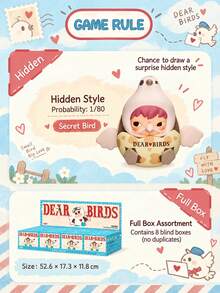 Pop Mart Labubu Dear Birds Series - Kotak Pengharum Mobil (Kotak Acak 1 buah) - MultiWarna - View 7