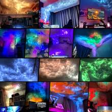 BINDLAN RGB Cloud Light, 3D Thunderstorm Cloud Light Strip With Music Sync Color Changing Effect, DIY Cloud Ceiling Decoration, Dreamy Atmosphere Lighting, Suitable For Bedroom, Game Room, Party, Christmas And Holiday Decor - Thundercloud Lamp - View 3