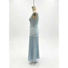 Women Two-Piece Outfits - Light Blue - View 4