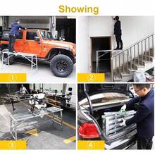 Heavy Duty Steel Hop Up Step Ladder Folding Stool Work Bench Platform 1400mm UK - 25B-wIN-uK-bXSJYT - View 4
