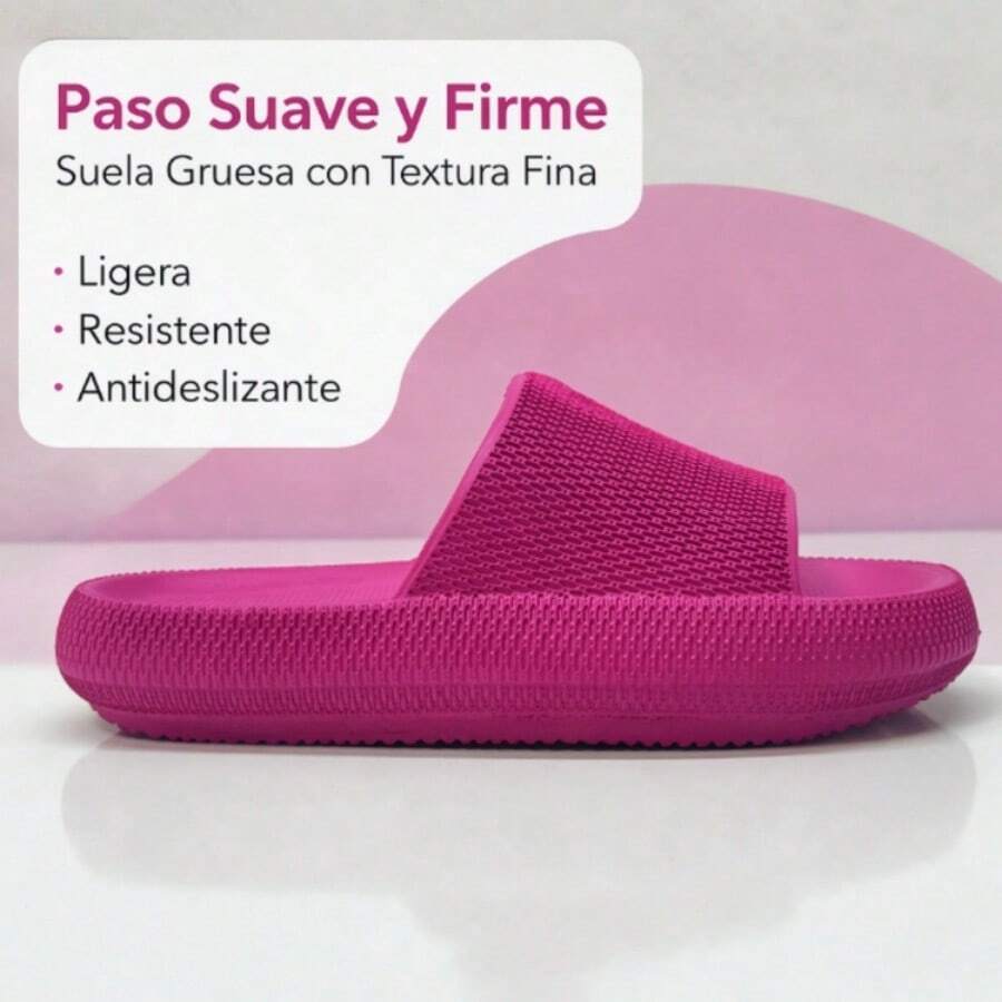 Women Home Slippers - Hot Pink - View 1