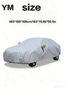 Summer Universal Car Cover - Sunproof, UV Resistant, Waterproof, Dustproof & Heat Resistant PEVA Material, 8 Sizes Available, All Season Vehicle Protection, Dustproof, Silver Appearance, Car Accessories - Multicolor - View 19