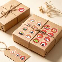 500pcs/Roll Sushi Style Graffiti Stickers 1 Inch Round 8 Patterns Baking Packaging Stickers Envelope Gift Seal Stickers Cup Stickers DIY Decoration Stickers PVC Self-Adhesive Label Roll Stickers - Multicolor - View 7