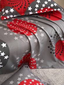 1pc Ultra Soft Printed Bed Sheet, Lightweight As Clouds, Breathable And Soft, Suitable For Various Bed Sizes - Single, Double, Queen, King. Machine Washable, Essential For Home And Student Dorms, Back To School Season Must-Have, Suitable For All Seasons, Room Decor - Multicolor - View 9