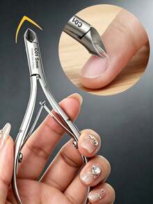 1pc Precision Nail Clipper, Made Of Sharp Stainless Steel Blade, Suitable For Removing Dead Skin And Calluses. Ergonomic Design, Easy To Carry. Ideal Tool For Manicure And Pedicure Care. Durable, Suitable For Home And Nail Salon Use. - Upgraded Version - View 6