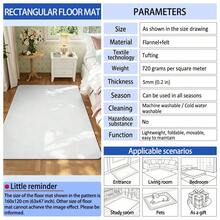 HuoJinGu Christmas Theme Rug, Snowflake Pattern, Machine Washable Indoor Carpet, Decorative Non-Slip Rug, Suitable For Kitchen, Bathroom, Living Room, Bedroom - Multi-color B - View 4