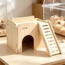 2D Flat Acrylic Hamster Hideout Luxury Villa, Small Pet Decor - one-size - View 3