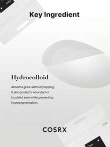 COSRX 痘痘貼 3入，水膠體吸附雜質，隱形薄貼，減紅舒緩肌膚，防水抗汗，可搭配底妝遮瑕，多尺寸設計，K-Beauty，韓系彩妝，Olive Young，禮品 - 3件 - 查看 4