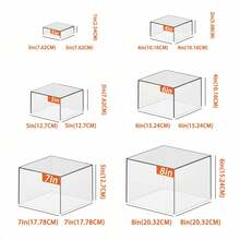 5-Tier White Acrylic Buffet Food Display Stand With Hollow Base, Suitable For Brunch, Buffet, Wedding, Party - White - View 7