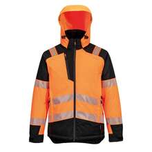 Portwest Mens Hi-Vis Winter Jacket - Orange/Black - View 1