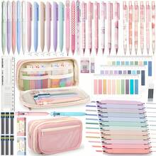 Morandi 60PCS School Supplies With Pencil Case,Stationery Set,Highlighters,Gel Pens,Mechanical Pencils,Back To School,College Essentials For Students - Multicolor - View 12