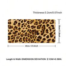 1pc Leopard Cheetah Print PU Leather Desk Mat, Large Extended Waterproof Non-Slip Smooth Mouse Pad, Animal Spots Desk Pad Protector Writing Mat Easy Clean Stain Resistant For Office Home School Computer Laptop Desktop Keyboard - View 12