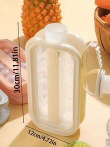 1pc Ice Ball Ice Maker Water Bottle With Lid, Portable Silicone Tray And Water Bottle 2-In-1, Multi-Cavity Mold, Tray, Ice Ball, Ice Maker, Ice Cube, Ice Bag, Ice Bucket, Suitable For Home Bar Party, Easy Release Ice Maker, Suitable For Drinks, Juice, Whiskey - Multicolor - View 5