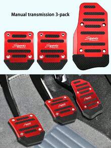 3PCS Multi-Color Universal Car Brake & Accelerator Pedal Pads, Anti-Slip Pedal Pad Set, Accelerator Pedal Cover, Car Brake Pedal Protector, High-Quality Anti-Slip Pedal Pads, 3-Color Brake, Accelerator, Clutch Pedal Set, Suitable For Manual Transmission Car Pedal Pads, Anti-Slip Durable Foot Pedals - A - View 10