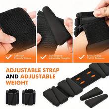 Women's Ankle Weights, Unisex Wrist & Leg Weights, Adjustable Silicone Weighted Bands, Suitable For Walking, Running, Yoga, Pilates, Home Gym Workouts - Multicolor - View 5