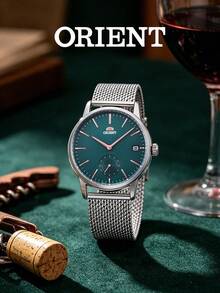 Orient Quartz Men's Wristwatch, Metal Band, 39.0mm Green Dial, Stainless Steel Strap, Business Style, Suitable For Gifting And Daily Wear RA-SP0006E10B - Green - View 3
