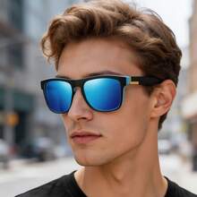 2PCS Fashion Classic Square Glasses Multi Color Combination Unisex Style, Suitable For Fishing, Travel, Vacation, And Summer Beach Use, Daily Wear - 2PCSF733-5 - View 3