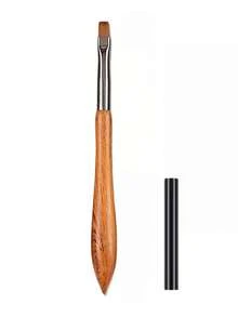 Olasalon Acrylic Nail Brush, Sandalwood Handle, Suitable For Professional Application Of Acrylic Nail Polish And Acrylic Powder - Chocolate Brown - View 13