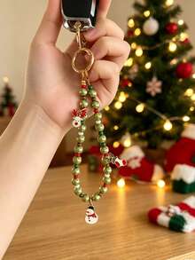 1pc Christmas Casual Cute ABS Plastic (ABS Resin) Car Keychain, All-Season Universal Keychain Pendant, Christmas Gift - Multicolor - View 7