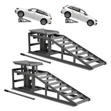 2-Piece Car Ramp Set, Height-Adjustable Car Ramps, Car Jack, Loading Ramps For Cars, Lifting Platform (Grey). - 1 - View 10