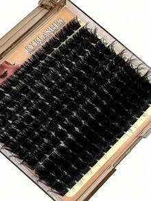 200pcs/150pcs/140pcs/100pcs 8D Luxury Fluffy DIY Cluster False Eyelashes, 10-18mm Mixed Length Lash Extensions, 0.07mm Russian D Curl Dense Reusable Dramatic Eyelashes, Suitable For Beginners, Easy To Use, 10 Rows (60D/80D/100D/120D/160D/200D Multiple Specifications) - D - View 3