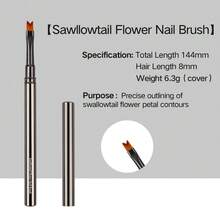 Professional Nail Art Brush Set, Metal Handle Nail Brushes For Gel Polish, Acrylic, French, Liner, Painting, Manicure Tools - Black - View 14