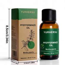 YURHERSU Peppermint Essential Oil, A Refreshing Moisturizing Body Massage Oil, An Aromatic Skincare Essential Oil, 30ml. - Mint - View 12