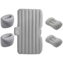 (1pc Car Inflatable Bed, Car Accessories, Back Seat Sleeping Pad, SUV/Sedan Universal Inflatable Bed, Portable Travel Camping Sleeping Pad - Perfect Gift For Drivers (This Product Does Not Include An Air Pump, Only Includes One Inflatable Bed!)) - Straight-grained Round Mound - View 11