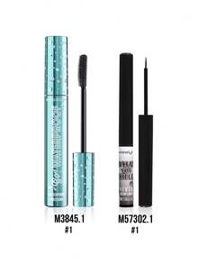 MISSLYN 2Pcs EYE MAKEUP SET, Waterproof, Smudge-Proof, Long-Lasting, High-Pigment, Lengthening, Volumizing, Ideal For Girl & Women, Daily Makeup, For Back To School, Commute, Dates, Parties, Halloween, Perfect For Y2K - #Set 1 - View 9