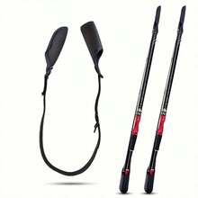 1PC Fishing Rod Protective Cover, Portable Fishing Rod Protection Strap, Black High Elasticity Magic Tie Rod Protection Sleeve Fishing Rod Guard Portable Rod Bundle Strap Lure Back Rod Strap Rod Sleeve Magic Fishing Rod Protective Cover With Ring Back Strap - Multicolor - View 6