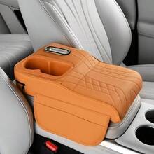 1 buah Bantalan Kotak Sandaran Tangan Mobil, Penutup Konsol Tengah Kulit Universal dengan 2 Tempat Gelas (Lubang Gelas Persegi + Bulat), Kotak Tisu Mobil Multifungsi, Desain Kantong Penyimpanan Samping, Aksesori Interior Mobil, Cocok untuk Sebagian Besar Sedan, SUV, Truk, Bantalan Peninggi Sandaran Tangan yang Nyaman - MultiWarna - View 8
