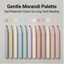 Morandi 60PCS School Supplies With Pencil Case,Stationery Set,Highlighters,Gel Pens,Mechanical Pencils,Back To School,College Essentials For Students - Multicolor - View 11
