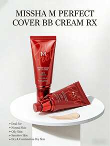 Missha Shade 23, Light Cool Tone, Perfect Concealing BB Cream, 1.69 fl oz, SPF42/PA+++, Krim Makeup Pelembap, hadiah yang bagus untuk pacar Anda. - #23 Krem alami - View 11