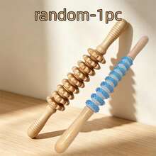 Wooden Manual Massage Tool Set, Roller Ball/Roller/Gua Sha Board, Suitable For Multi-Part Massage; Wooden Manual Massage Tools Can Be Used For Full Body, Waist, Abdomen, Back Relief, Clearing Meridians And Relaxing The Body, Home Essential, Perfect Holiday Gift - Multicolor - View 12