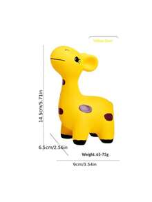 1pc Pet Latex Squeaky Toy Cartoon Deer Dog Chew Toy For Boredom Relief Small Medium Dogs Washable Reusable Pet Toy - Multicolor - View 9