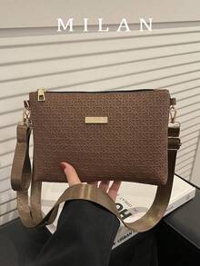 Spring Summer New Rhombus Women's Bag Versatile Wholesale Niche Shoulder Crossbody Sweet Small Square Bag - Coffee - View 1