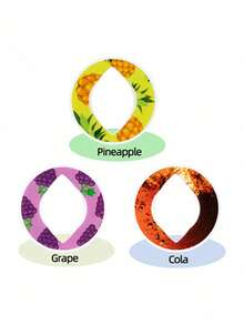 1pc Flavor Pods For Bottle, Fruit Fragrance Rings For Water Bottle Flavor Pods Creative Water Cup Scented Pods For Outdoor Sports- Oval - Multicolor - View 8