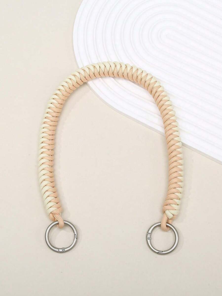 Handmade Nylon Rope Woven Bag Strap - Apricot - View 1