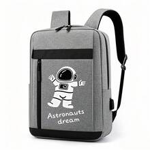 A Boys Campus Backpack With Alien Inspirational Print, Business Backpack, Multiple Colors Available, Girls Backpack, Suitable For Campus, Short Trips, Student Campus, Daily Commute And Work Travel, Large Capacity Compartment Can Store Laptop And Various Learning Supplies. - Backpack - View 9