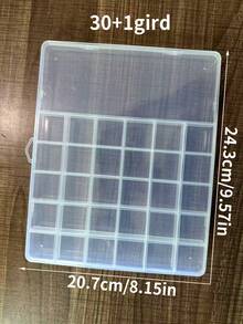 7/42/48/60 Grid Empty Transparent Plastic Storage Box 7/42/48/60 Grid Plastic Box Y2K Nail Rhinestone Storage Box/Container Tool, Suitable For Nail Glitter Rhinestones, Earrings, Jewelry Beads, And Small Accessories (Transparent) - Multicolor - View 14