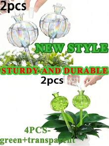 4/2pcs 17.5oz Cactus-Shaped Automatic Watering Device, Slow-Release Watering System, Top Opening For Easy Refill, Adjustable Water Flow For Up To 10 Days, Ensures Plant Health. Waters Plant Roots And Reduces Water Waste. Essential Tool For Travel, Suitable For Indoor And Outdoor Potted Plants, Succulents And Flowers, Gift For Gardeners And Plant Lovers, Garden Decor - Multiple Styles - View 58