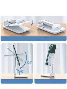 1/2 piezas Soporte para teléfono, ajustable y plegable, compatible con todos los teléfonos inteligentes - Soporte ajustable para teléfono móvil - Ver 6