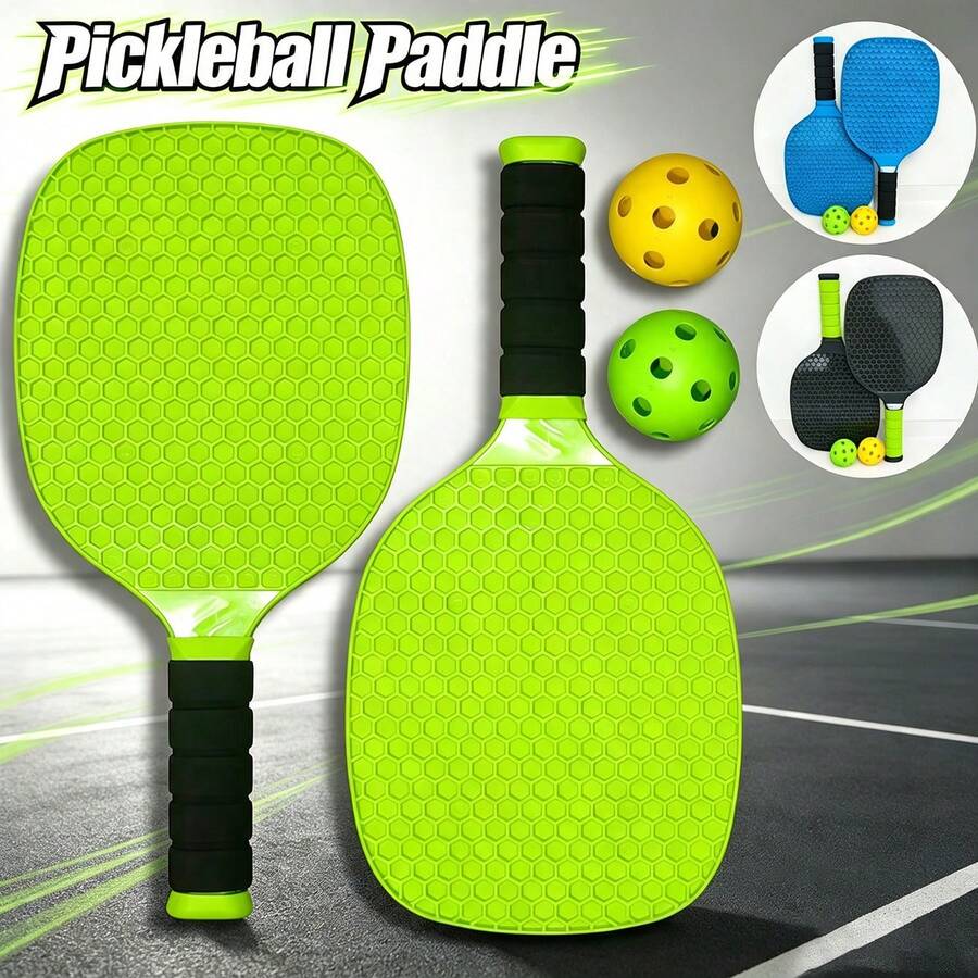 Raket Pickleball Olahraga Luar Ruangan, Dilengkapi dengan 2 Raket dan 2 Bola, Usia 14+ Tahun, Cocok untuk Latihan Pemula/Olahraga/Pertandingan Ganda, Hadiah Halloween/Hari Valentine/Paskah/Natal/Ulang Tahun/Tahun Baru/Thanksgiving dan Hari Raya Lainnya
